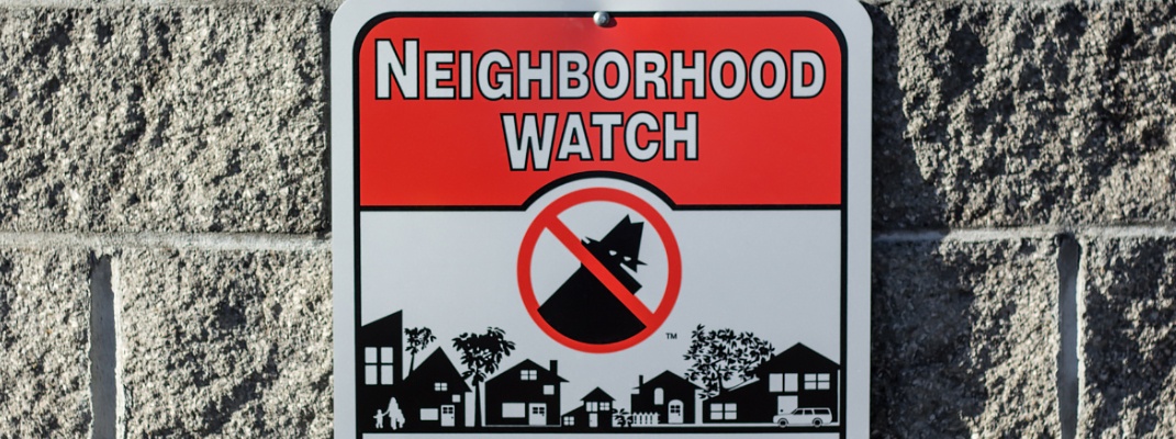 Neighborhood watch sign.