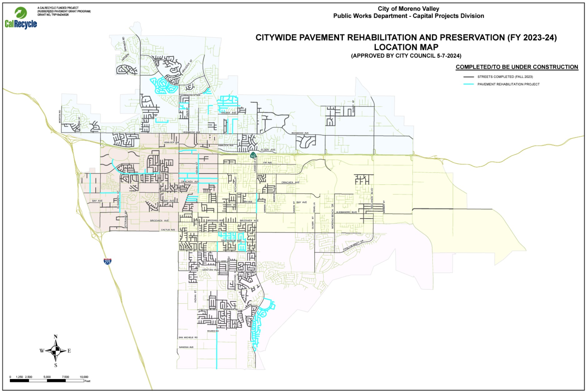 Pavement Project Map