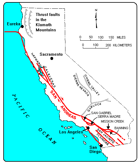 California Fault Map